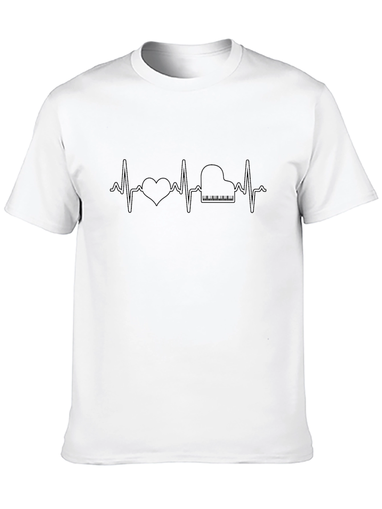 Heart and Piano Beat T-Shirt