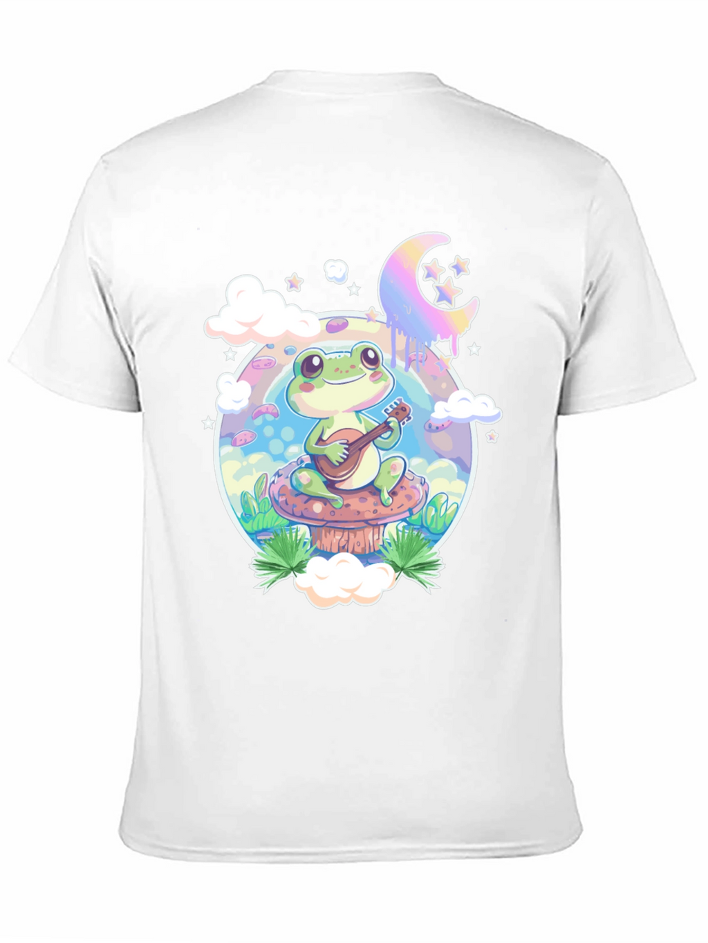 Frog Mushroom Guitarist Graphic Tee