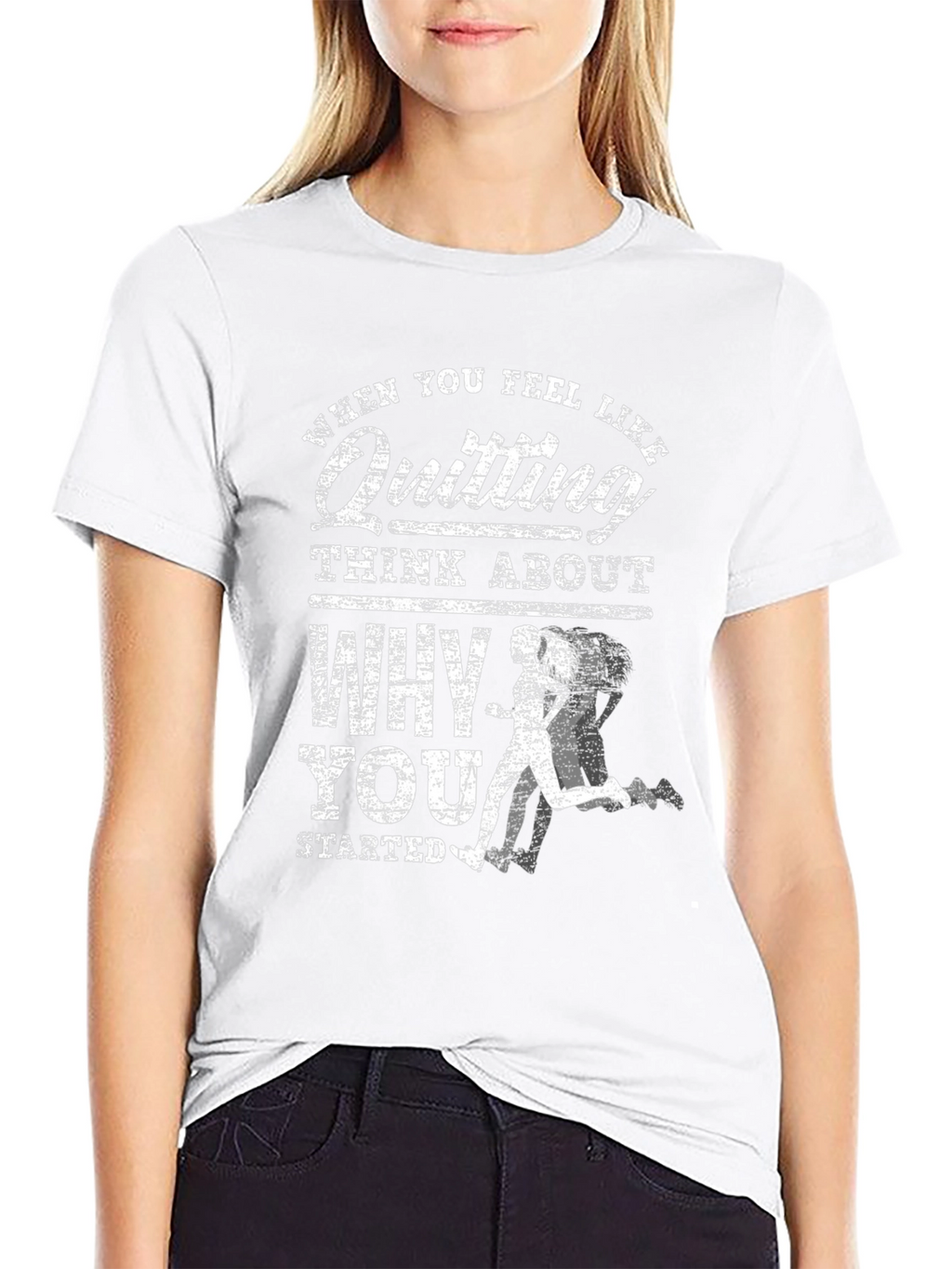 Motivational Running T-Shirt - When You Feel Like Quitting