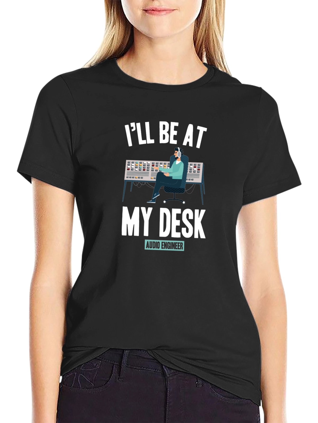 Audio Engineer T-Shirt - Ill Be At My Desk