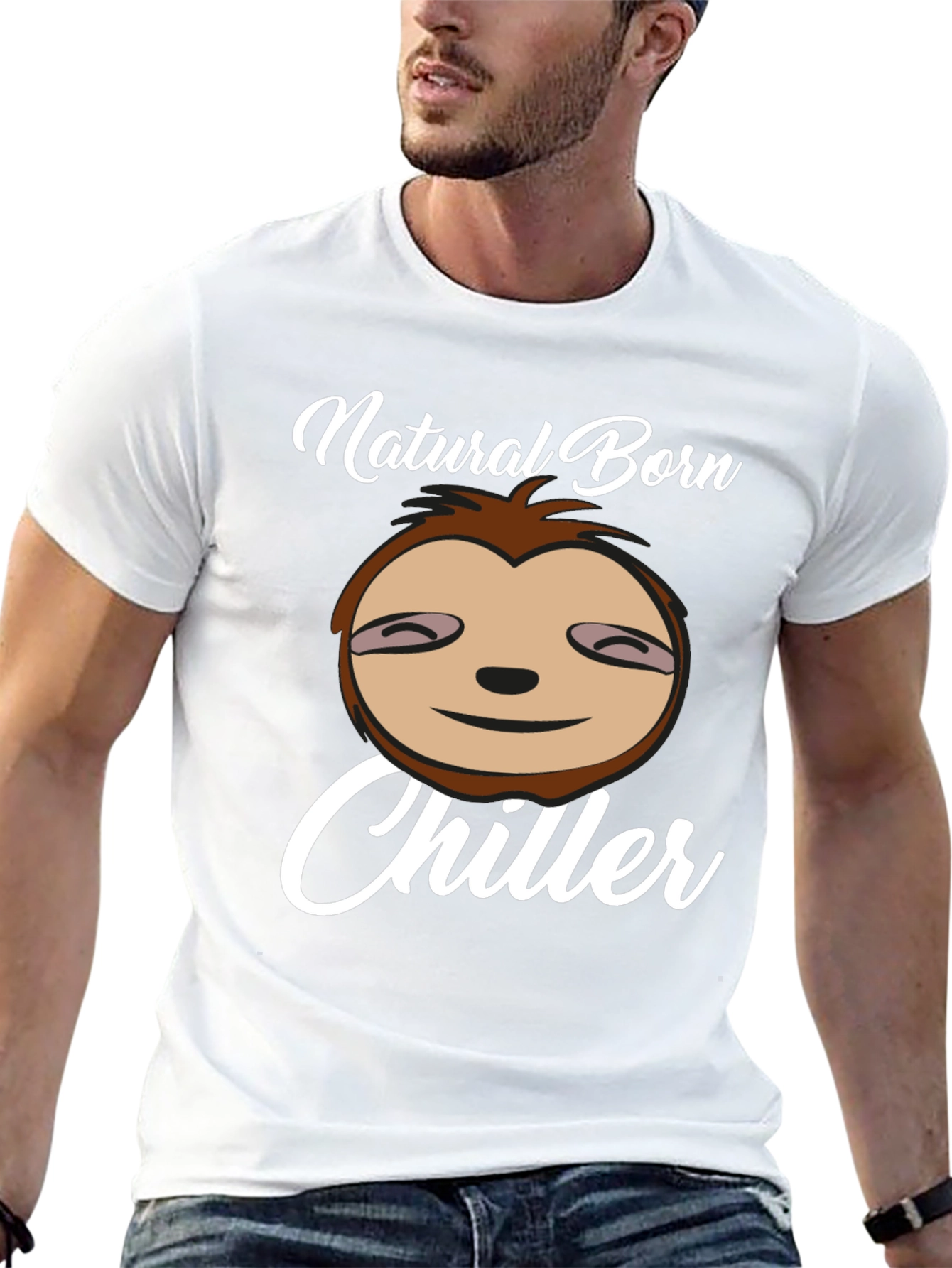 Natural Born Chiller Sloth Graphic Tee