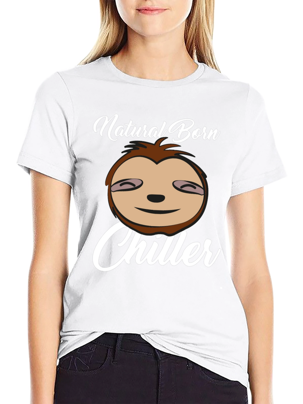 Natural Born Chiller Sloth Graphic Tee