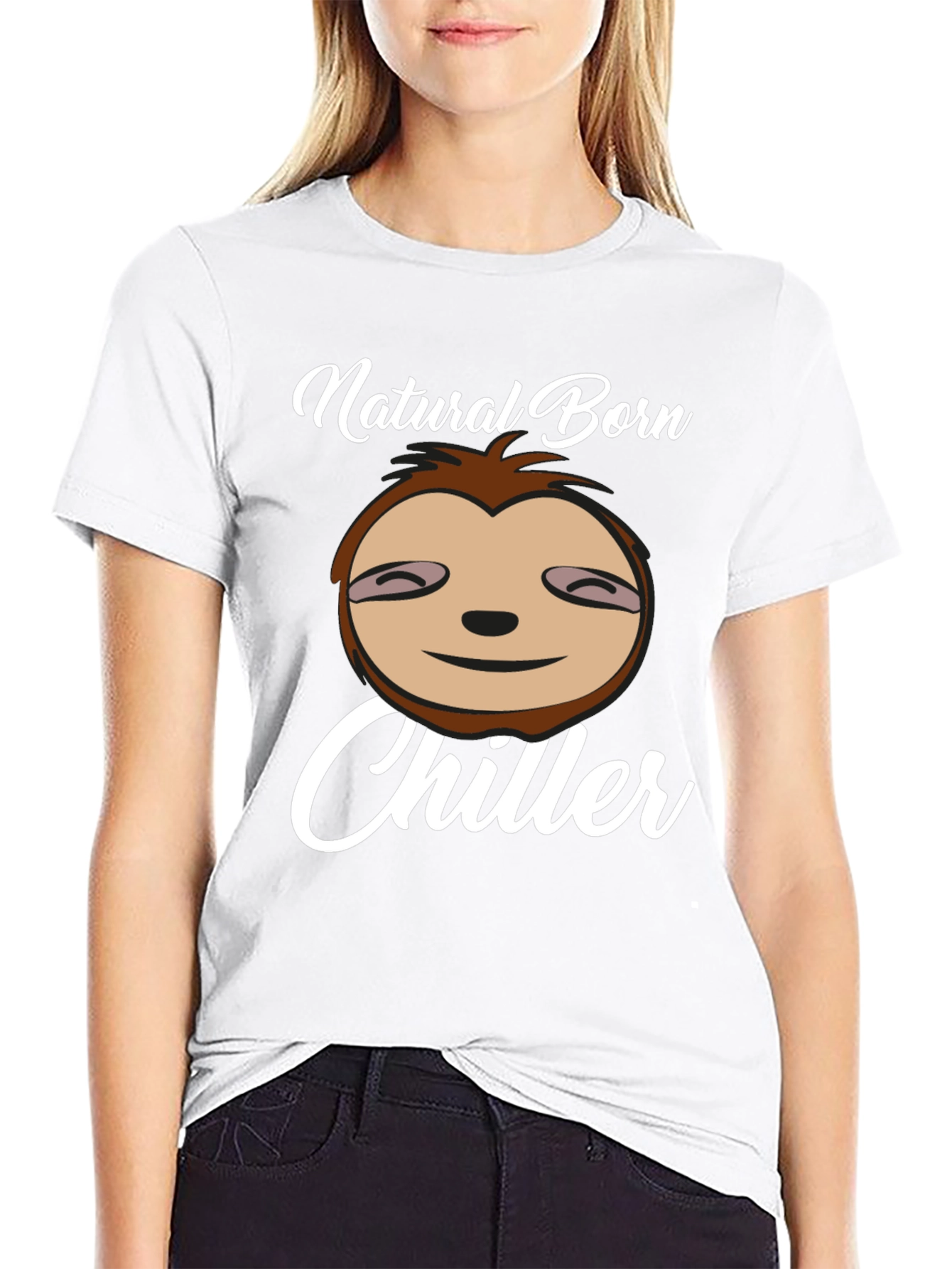 Natural Born Chiller Sloth Graphic Tee