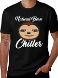 Natural Born Chiller Sloth Graphic Tee