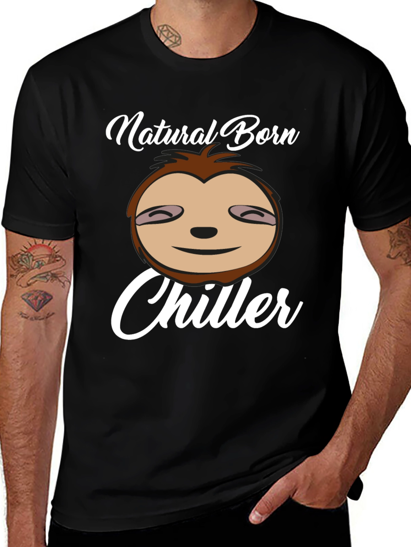 Natural Born Chiller Sloth Graphic Tee