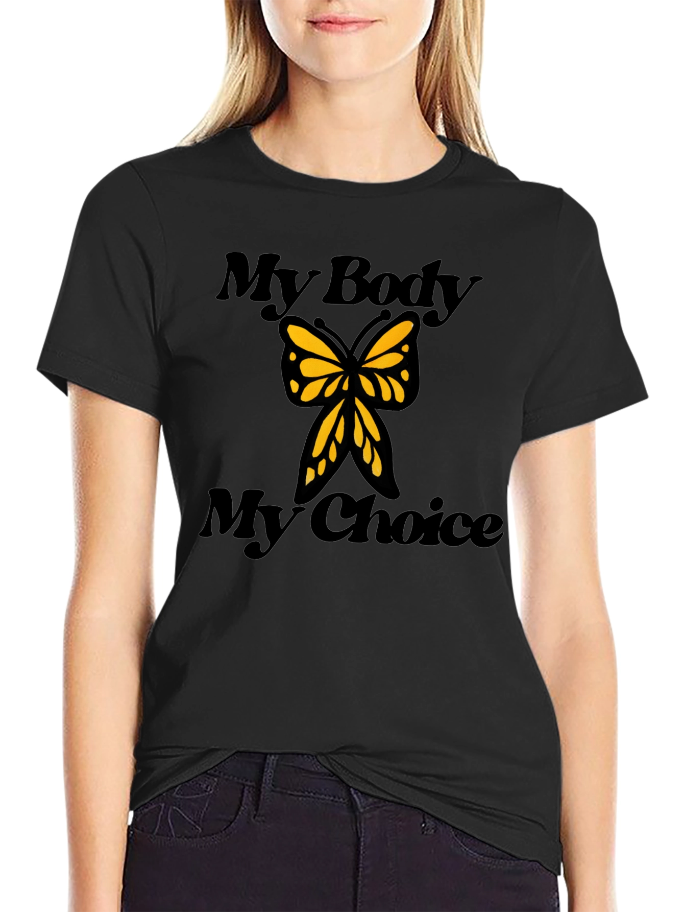 My Body My Choice Butterfly Graphic Tee