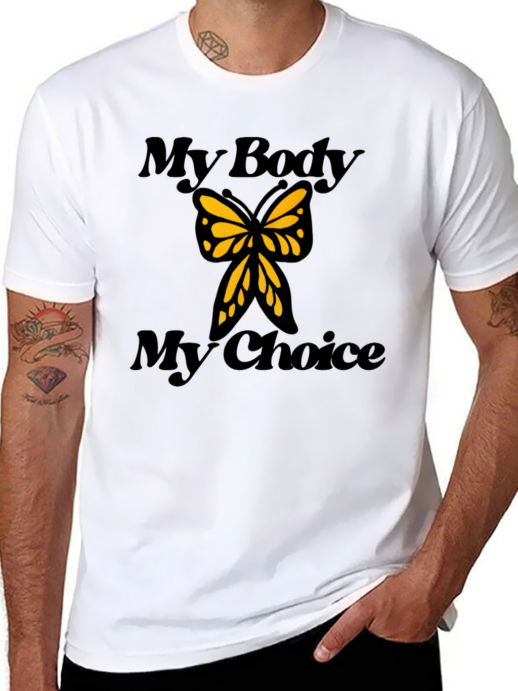 My Body My Choice Butterfly Graphic Tee