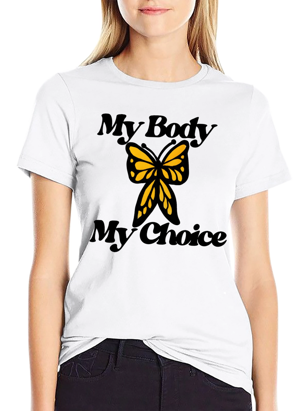 My Body My Choice Butterfly Graphic Tee
