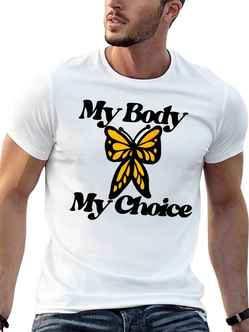 My Body My Choice Butterfly Graphic Tee