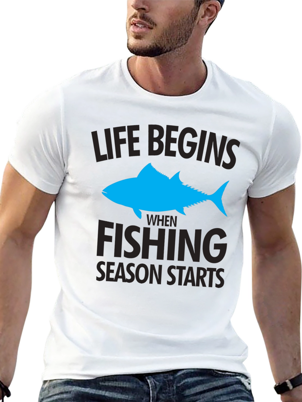 Life Begins When Fishing Season Starts T-Shirt