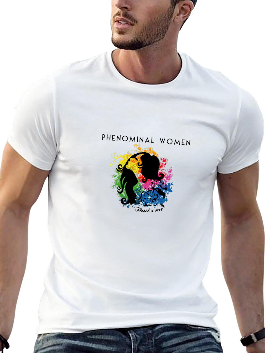 Phenomenal Women Graphic Tee - Black