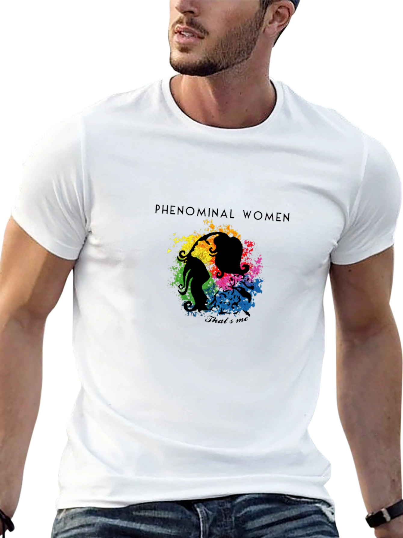 Phenomenal Women Graphic Tee - Black