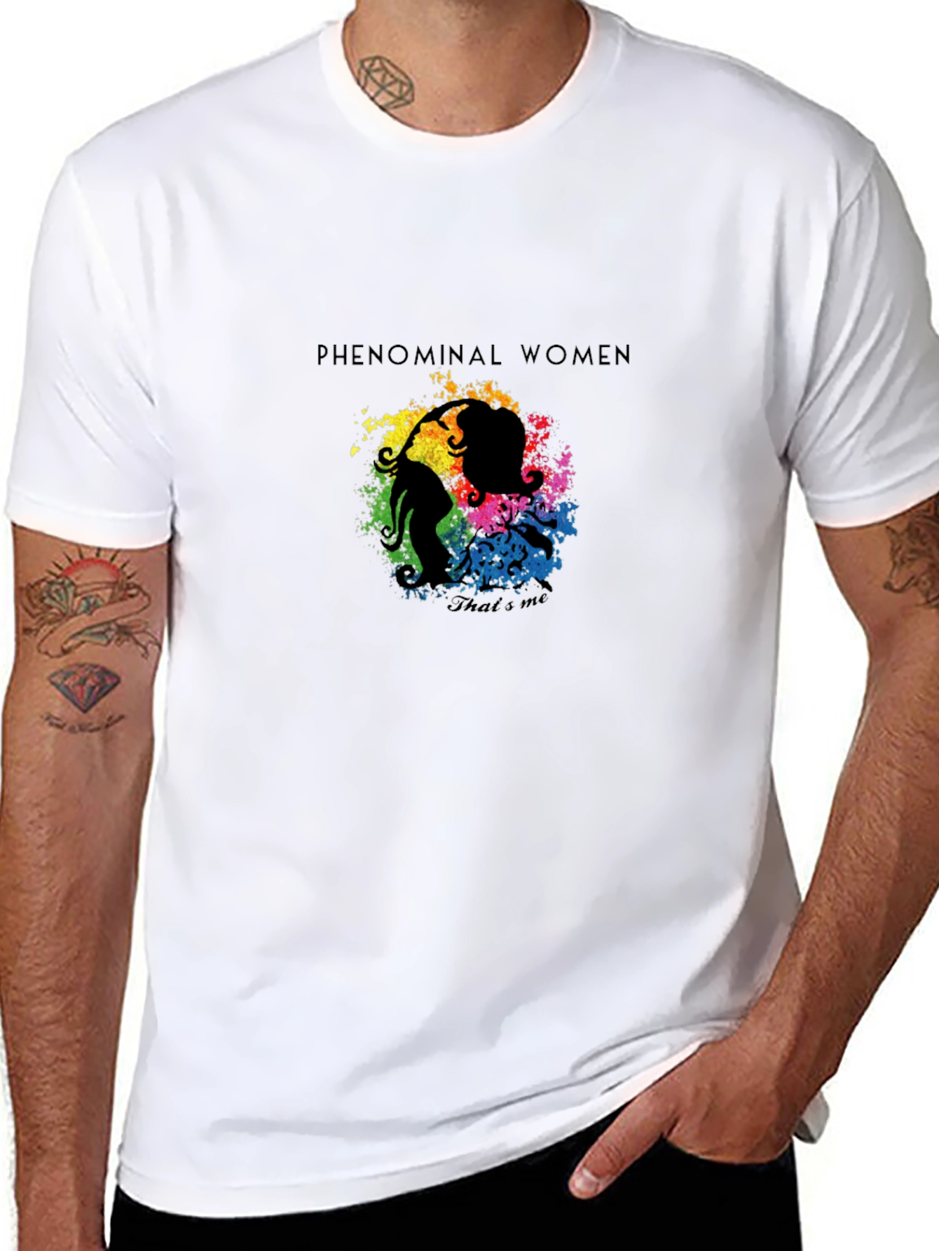 Phenomenal Women Graphic Tee - Black