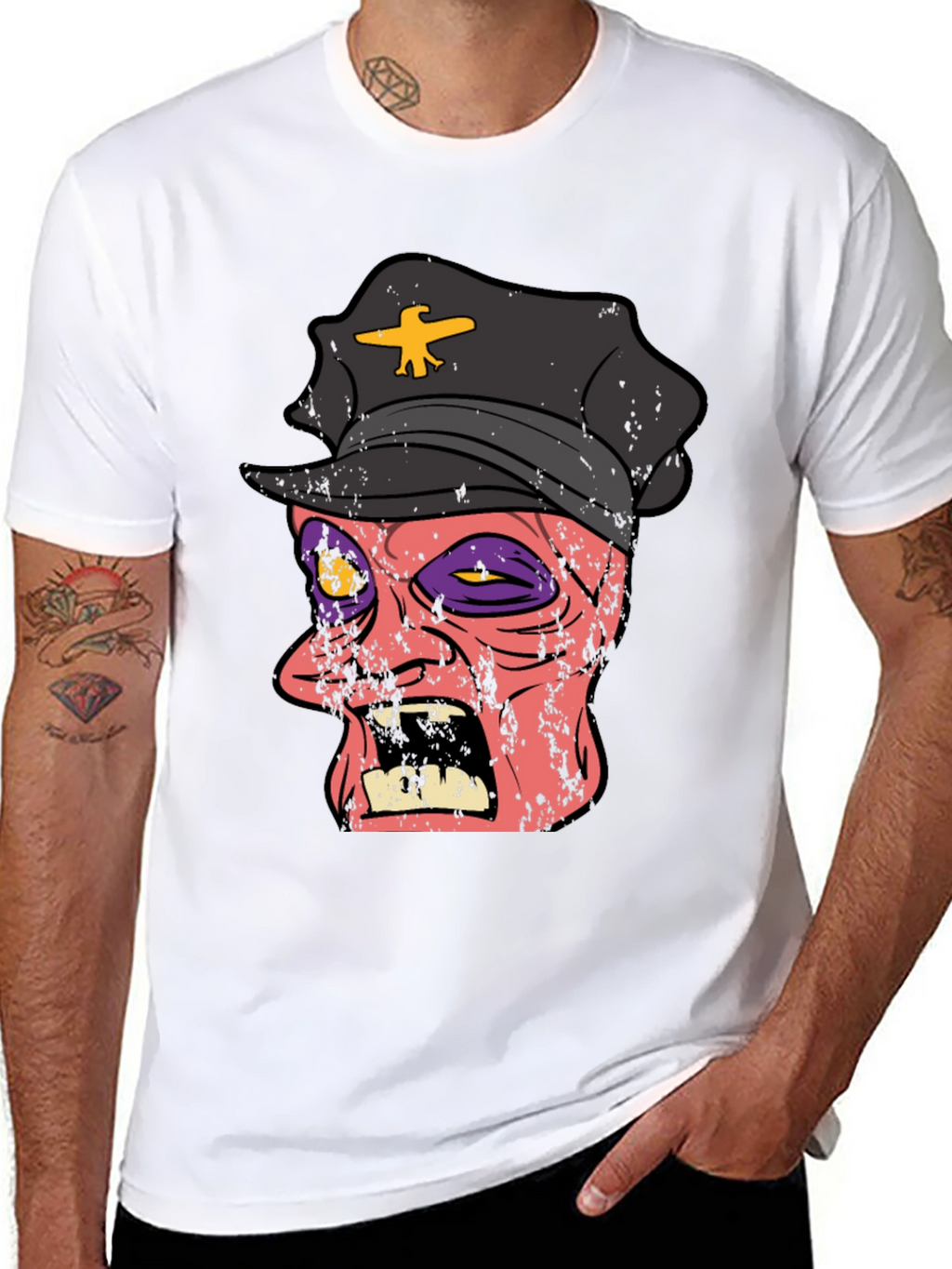 Zombie Police Officer T-Shirt