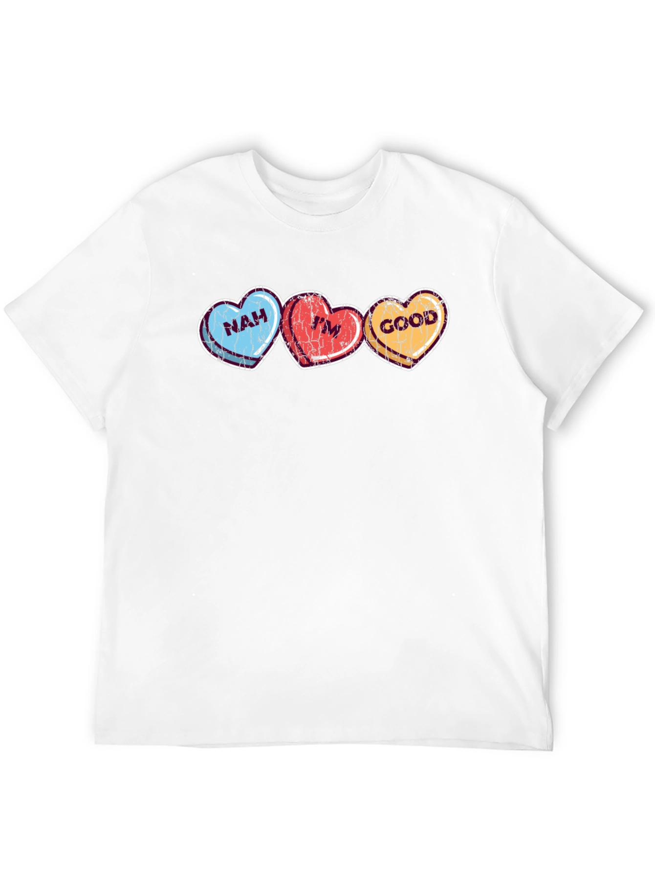 Nah Im Good Hearts Valentines Day T-Shirt