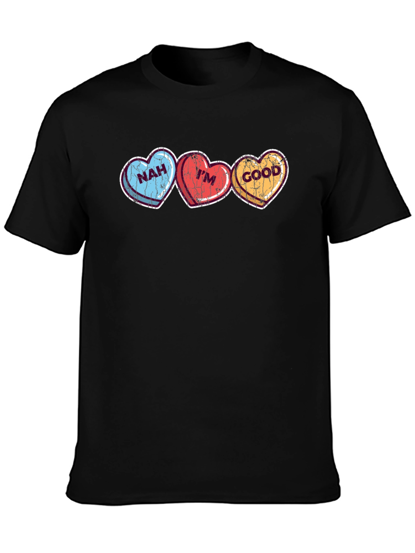 Nah Im Good Hearts Valentines Day T-Shirt
