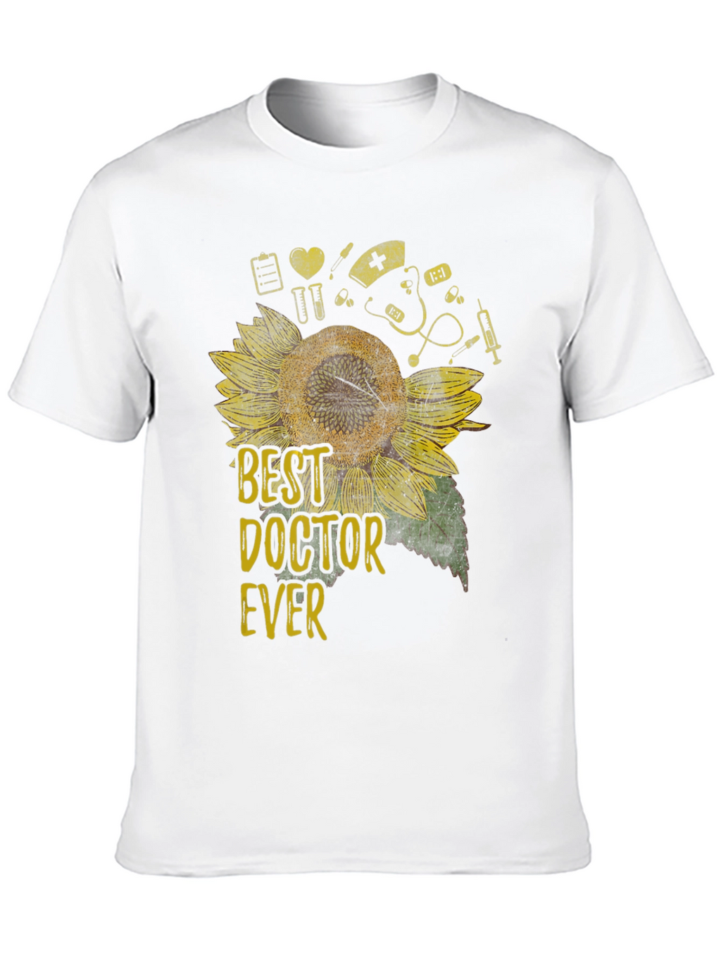 Best Doctor Ever Sunflower Graphic Tee