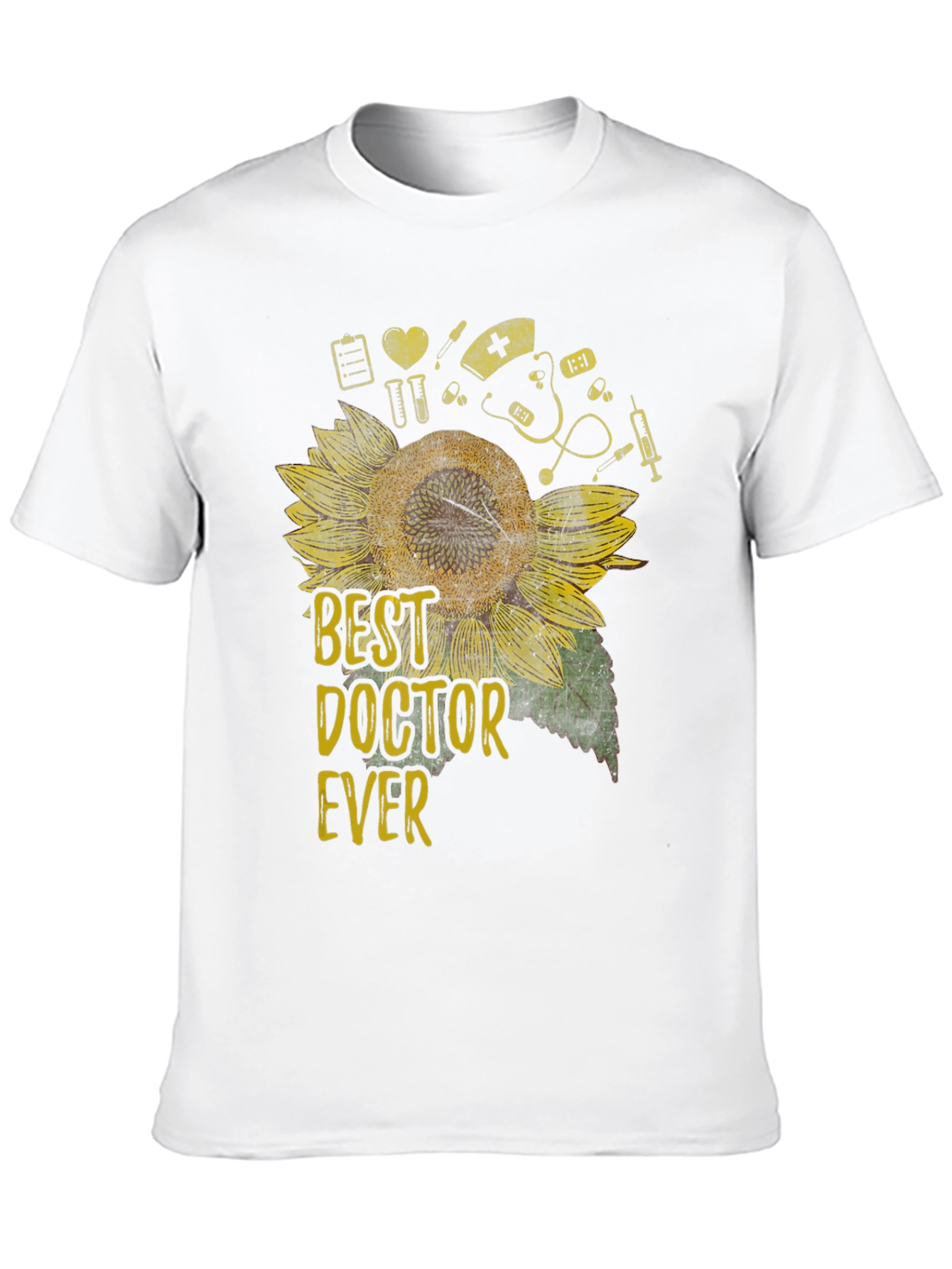 Best Doctor Ever Sunflower Graphic Tee