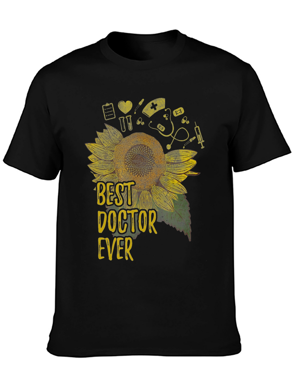 Best Doctor Ever Sunflower Graphic Tee