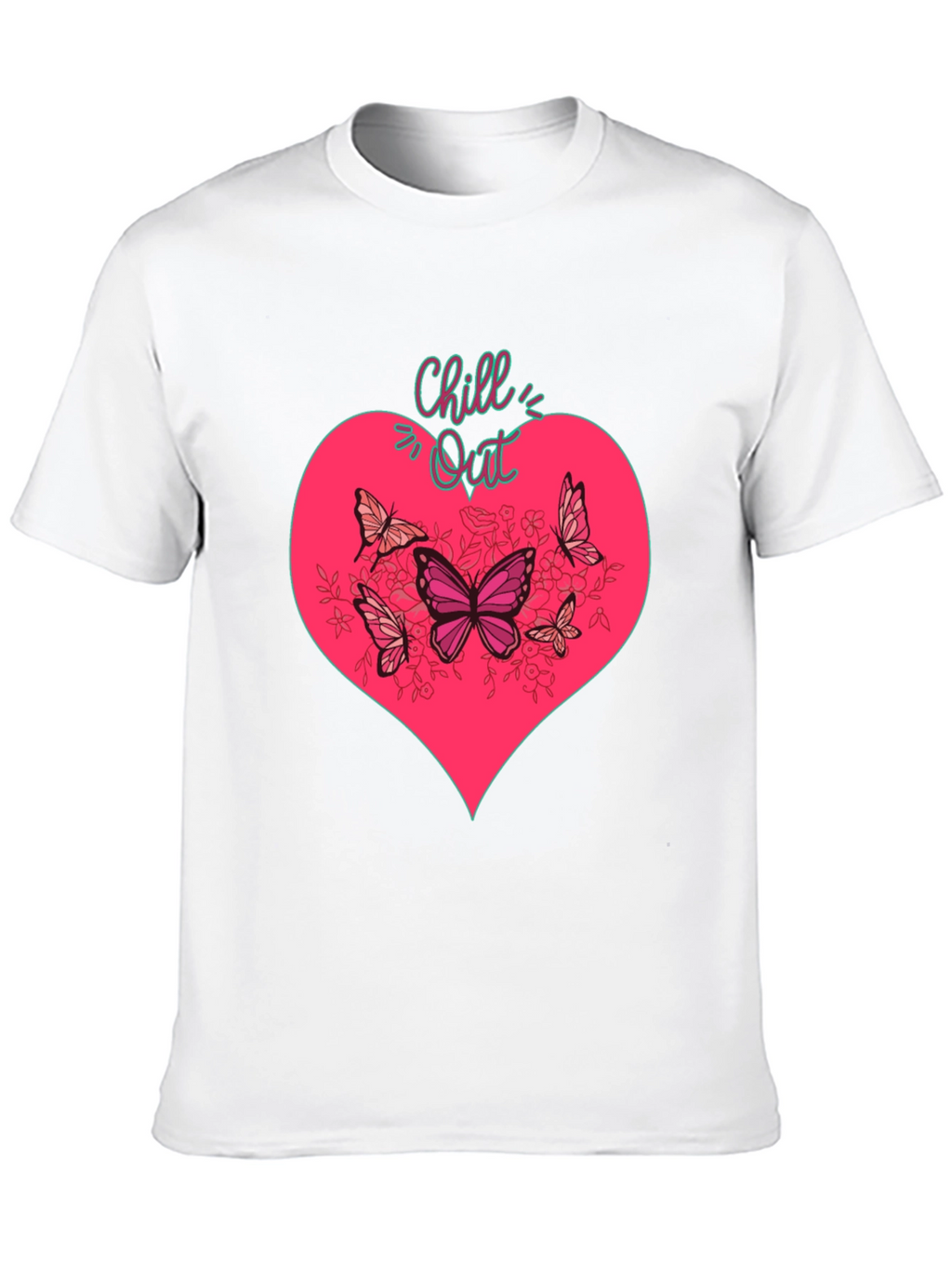 Chill Out Heart & Butterfly Graphic Tee