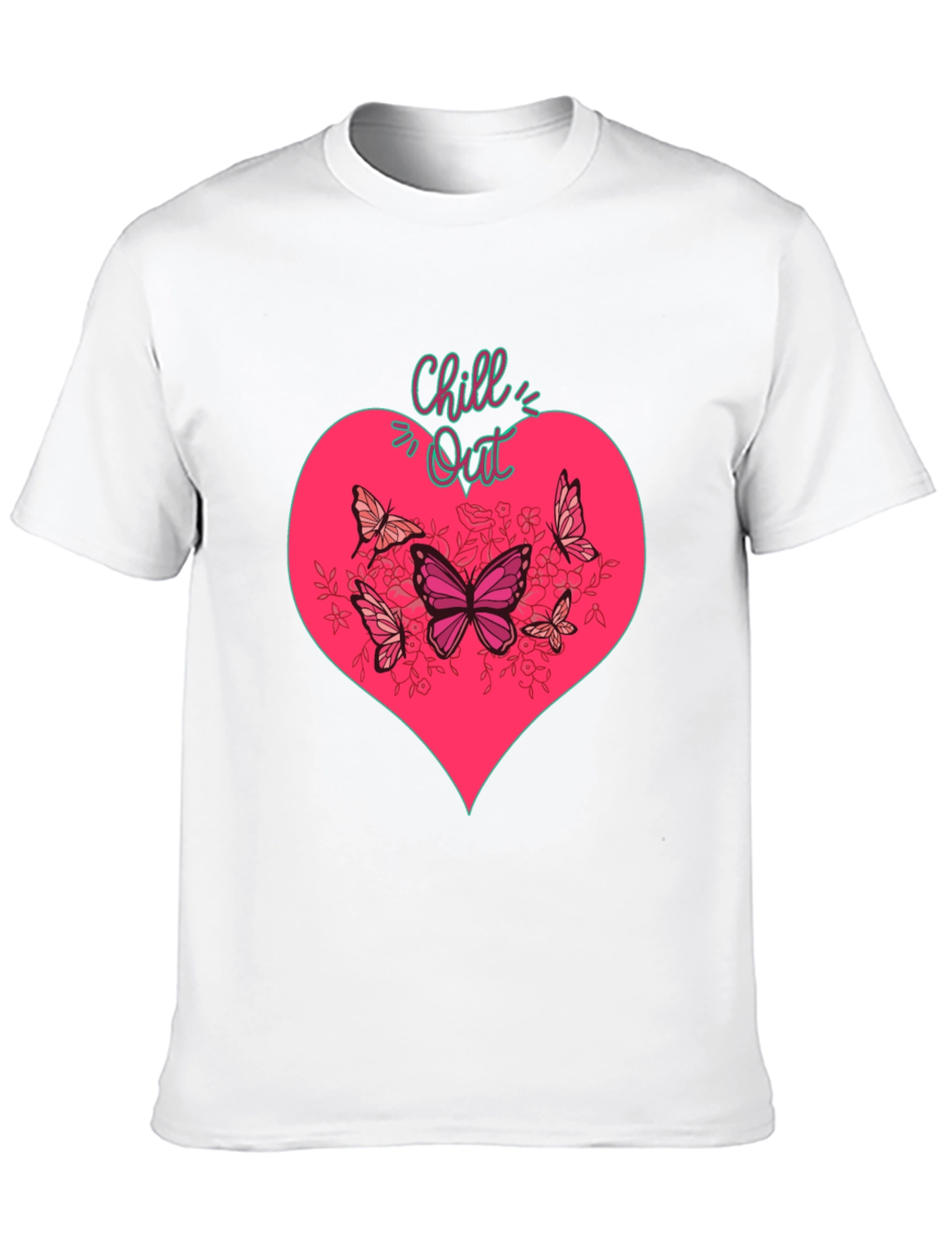 Chill Out Heart & Butterfly Graphic Tee