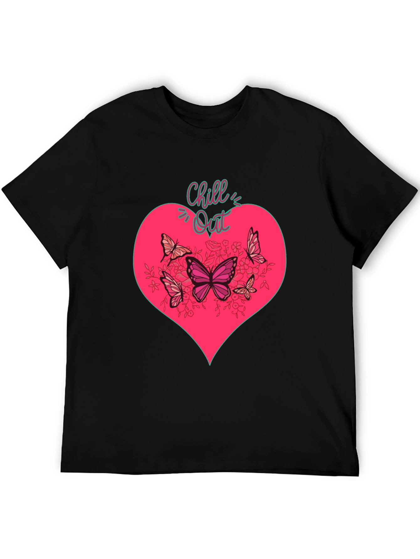 Chill Out Heart & Butterfly Graphic Tee