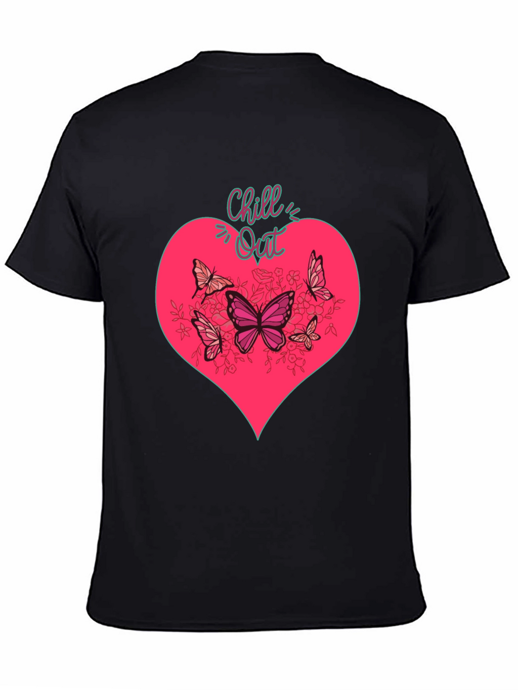 Chill Out Heart & Butterfly Graphic Tee