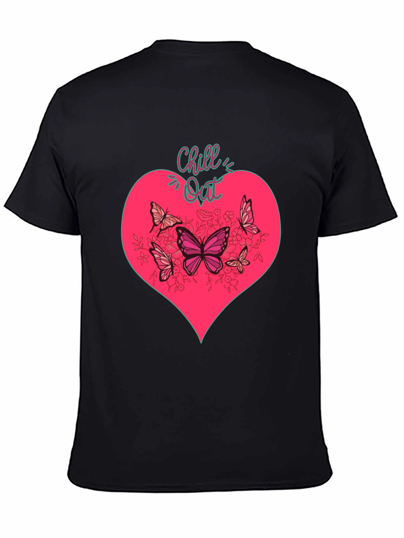 Chill Out Heart & Butterfly Graphic Tee