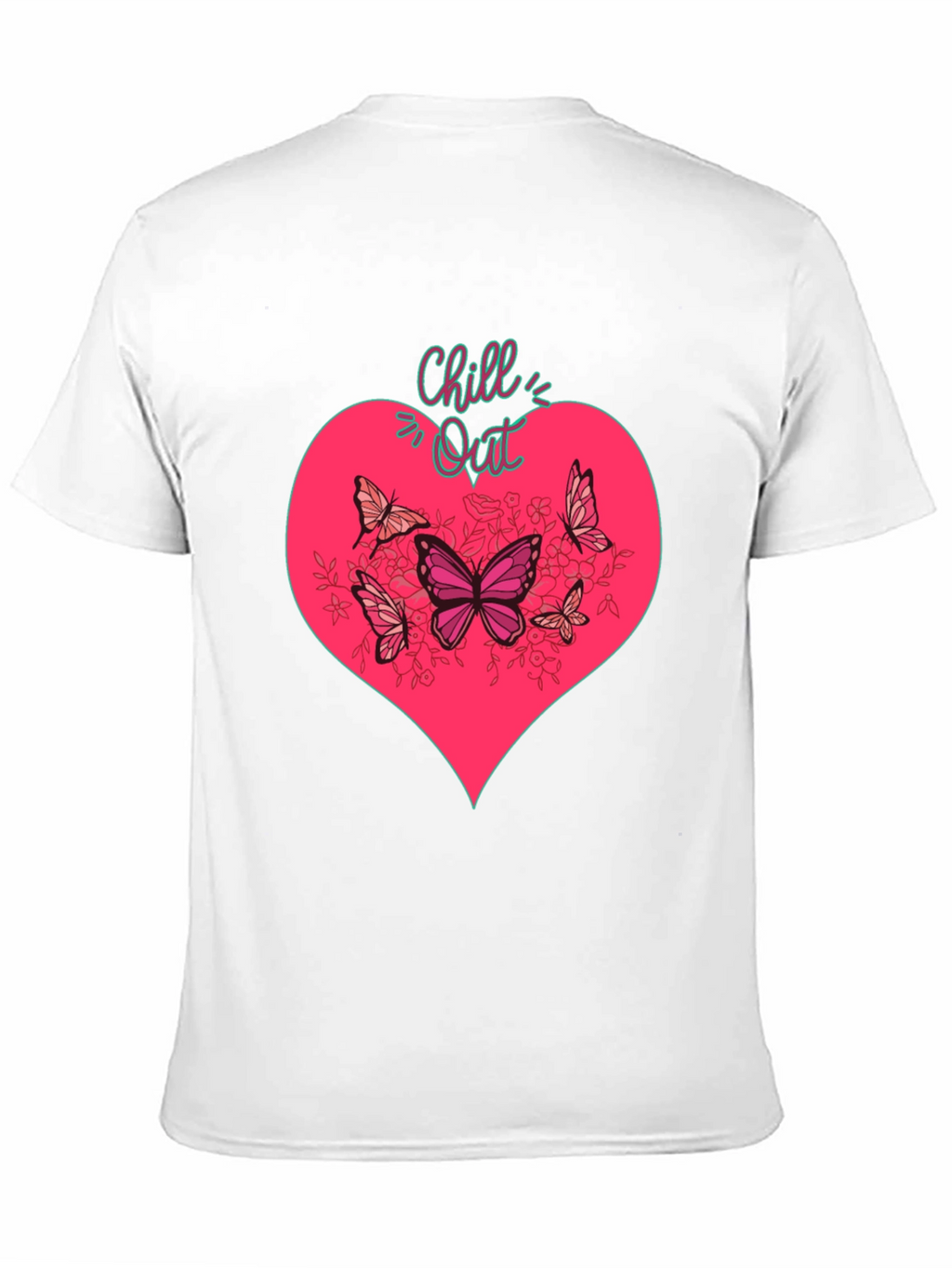 Chill Out Heart & Butterfly Graphic Tee