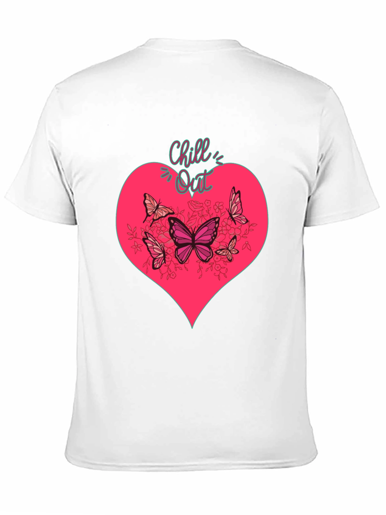 Chill Out Heart & Butterfly Graphic Tee