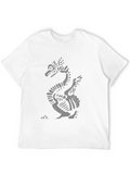 Aztec Dragon Graphic T-Shirt - Black