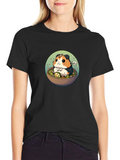 Guinea Pig Ramen T-Shirt - Cute Cartoon Design