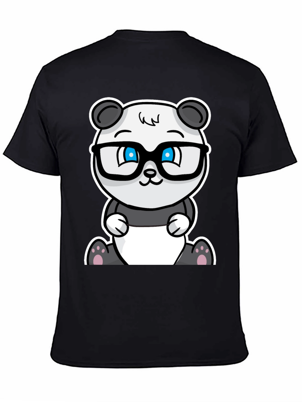 Geeky Panda T-Shirt - Cool Cartoon Bear with Glasses