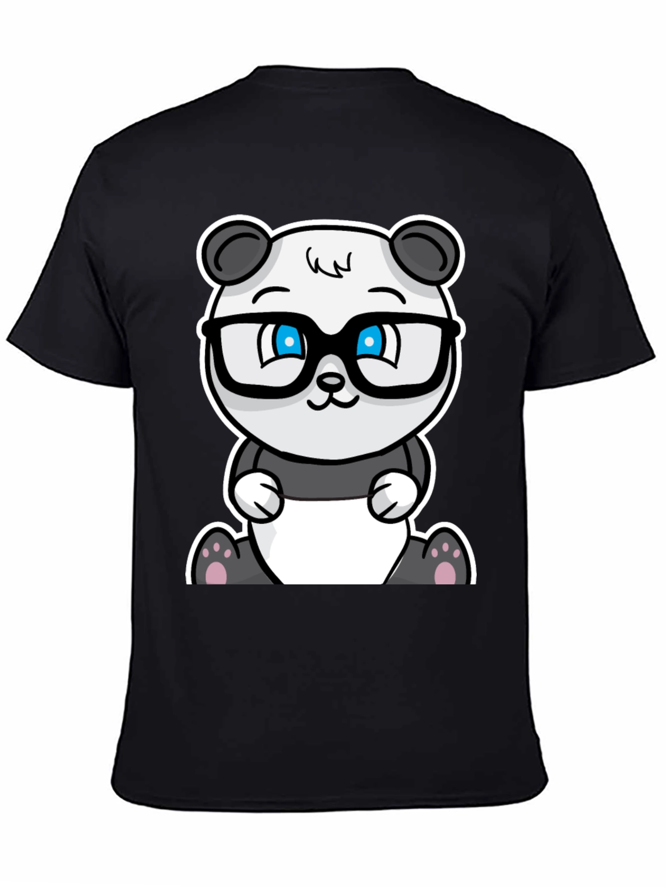 Geeky Panda T-Shirt - Cool Cartoon Bear with Glasses