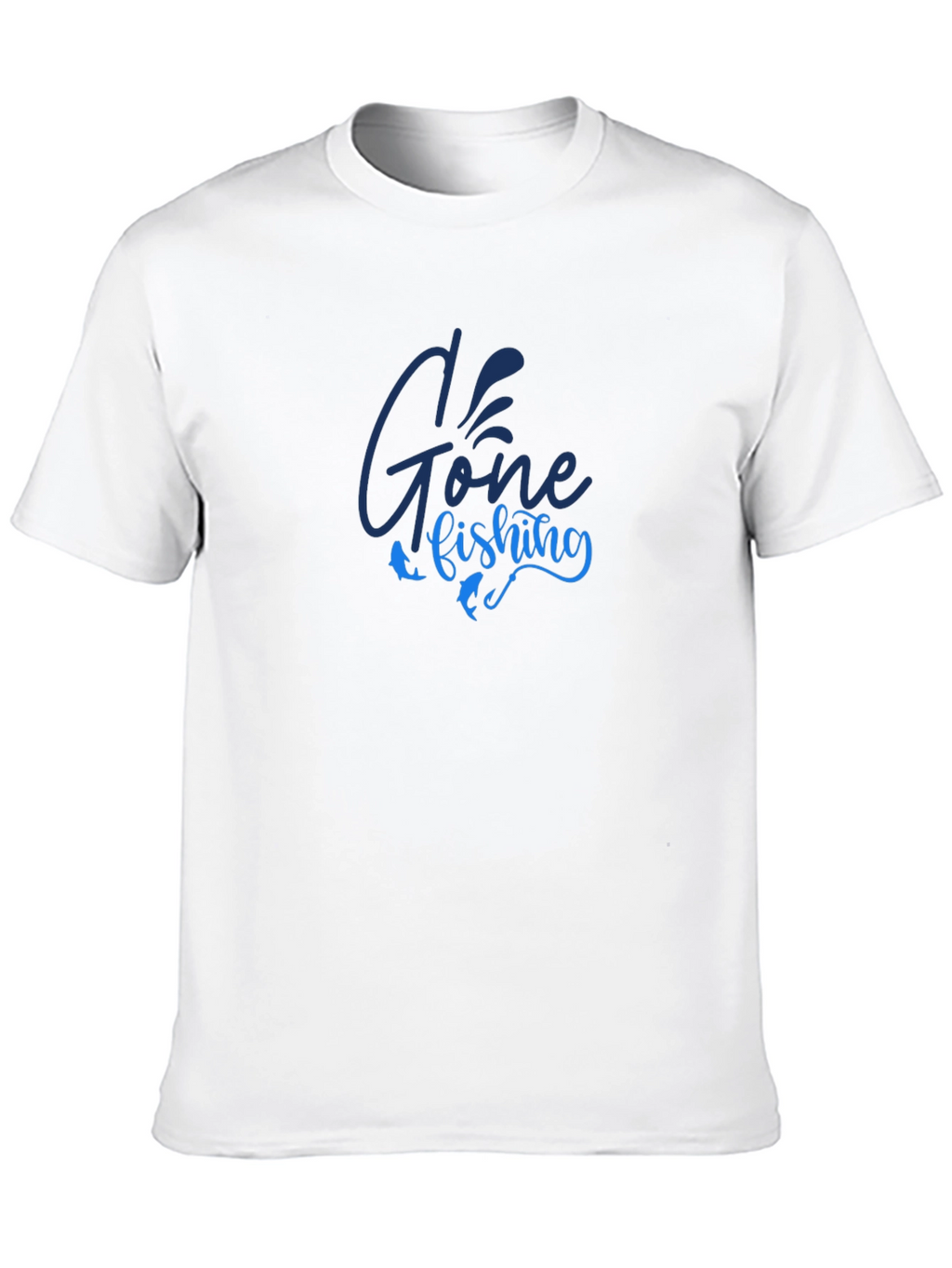 Gone Fishing Graphic T-Shirt - Black