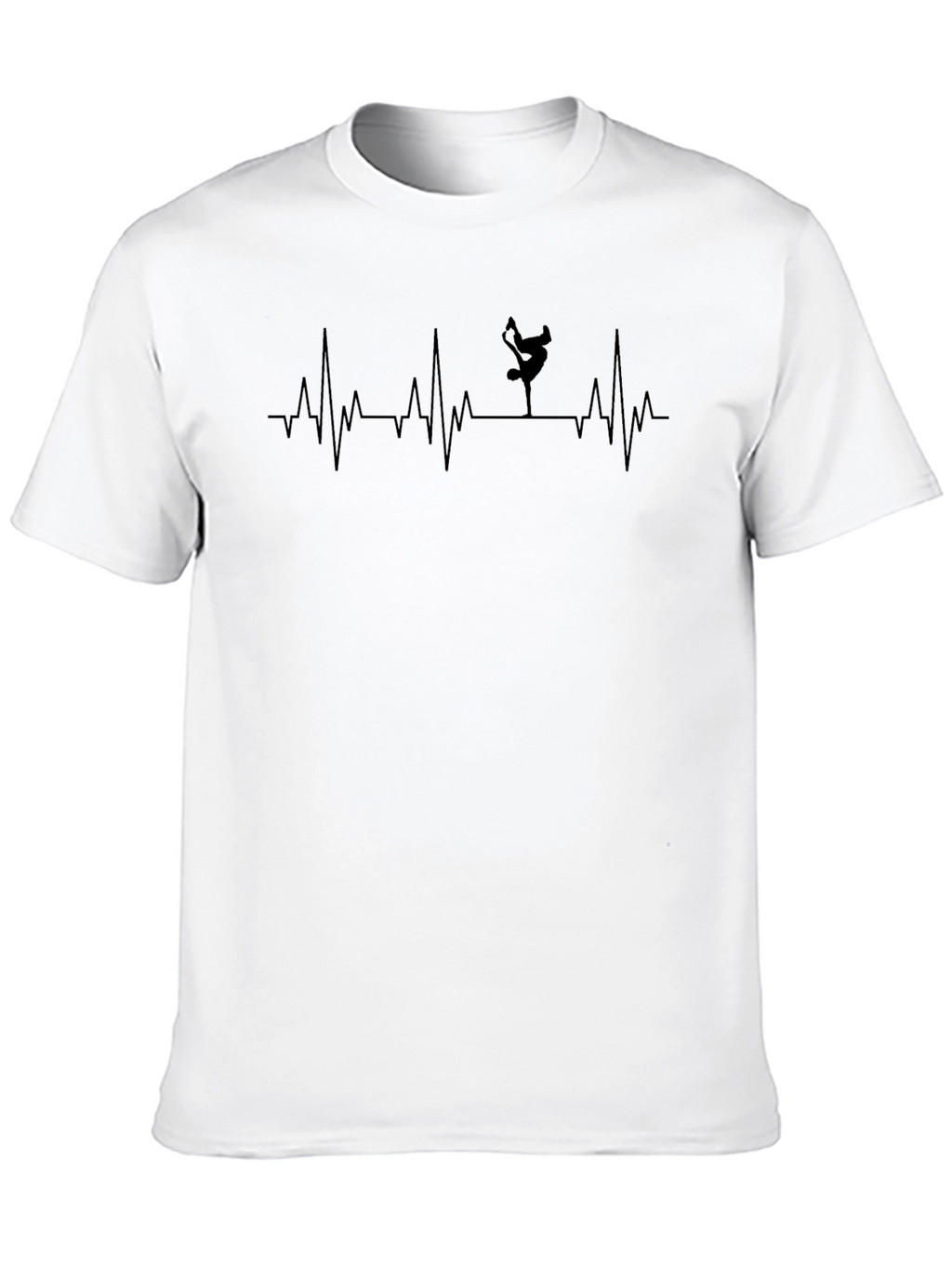B-Boy Heartbeat T-Shirt - Black Hip Hop Tee