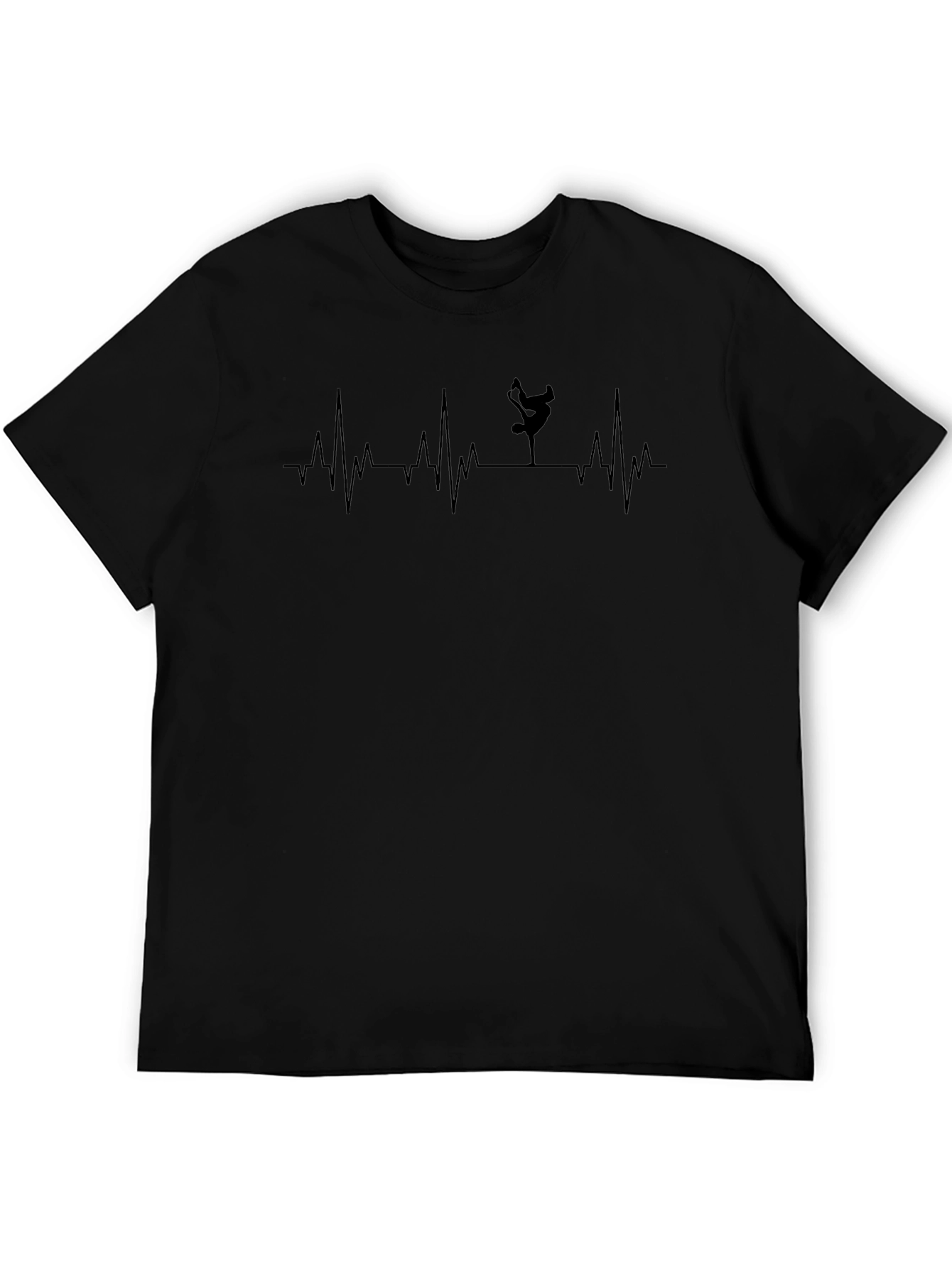 B-Boy Heartbeat T-Shirt - Black Hip Hop Tee