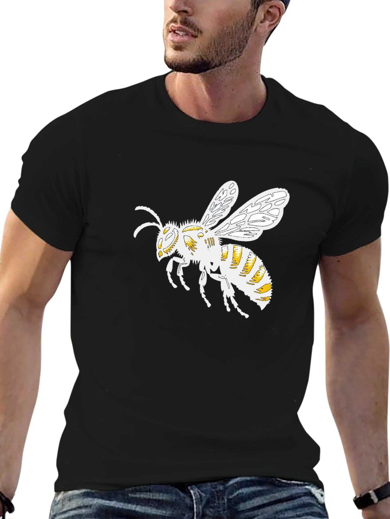 Bee Graphic Black T-Shirt