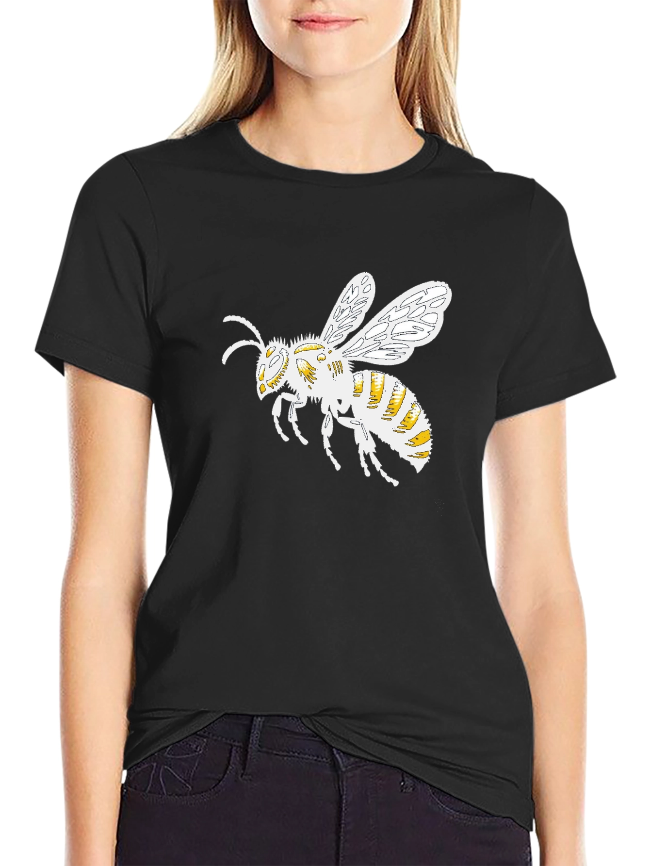 Bee Graphic Black T-Shirt
