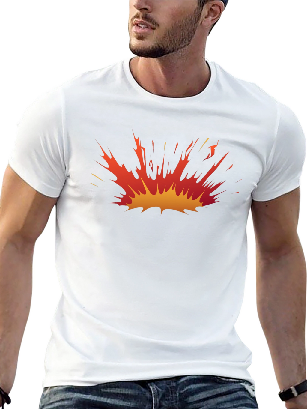 Explosion Graphic Black T-Shirt
