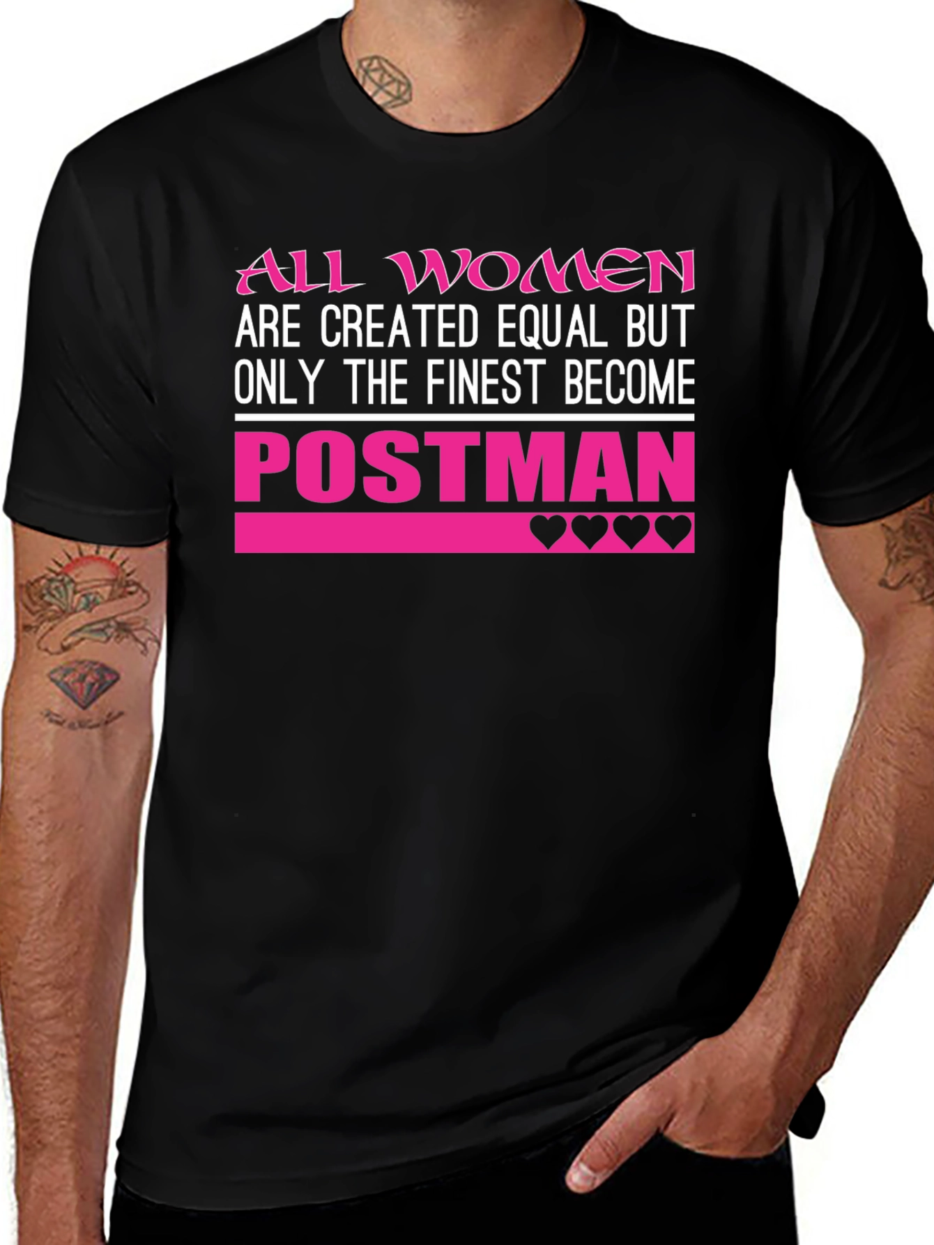 Finest Women Postman T-Shirt - Black
