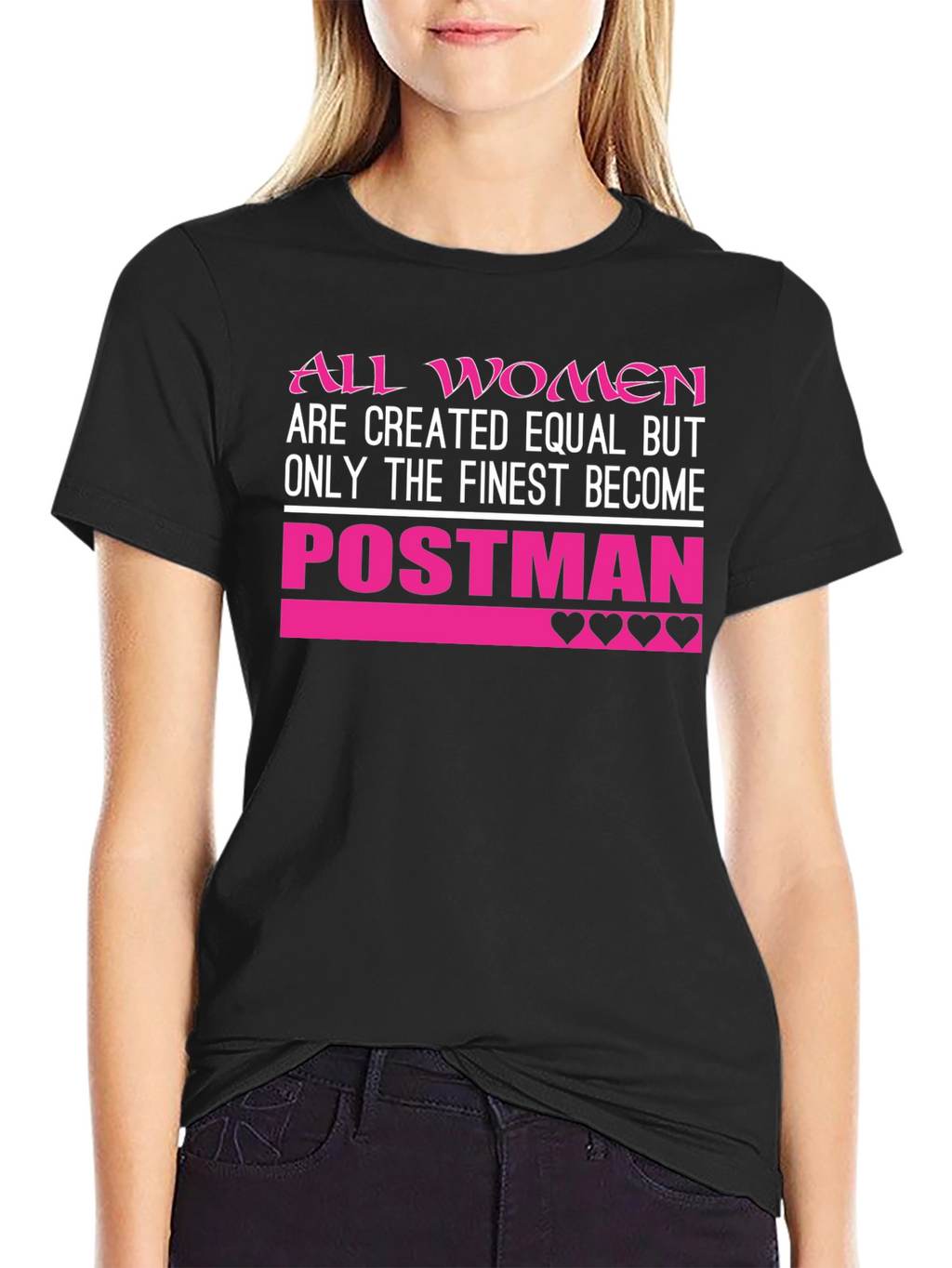 Finest Women Postman T-Shirt - Black