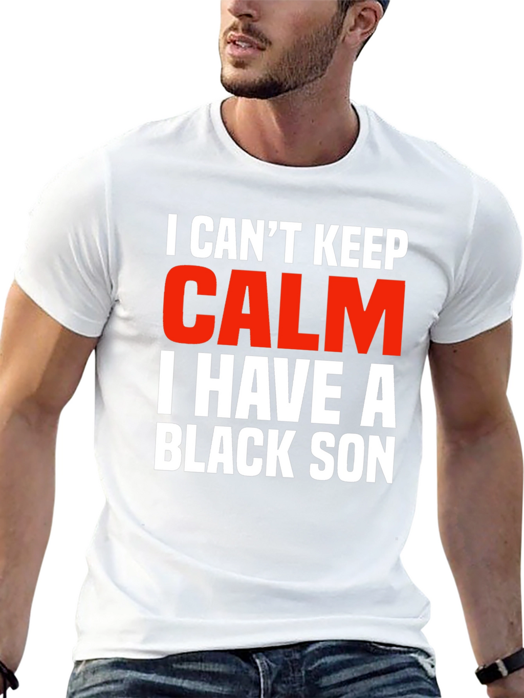 I Cant Keep Calm Black Son Novelty Graphic Tee
