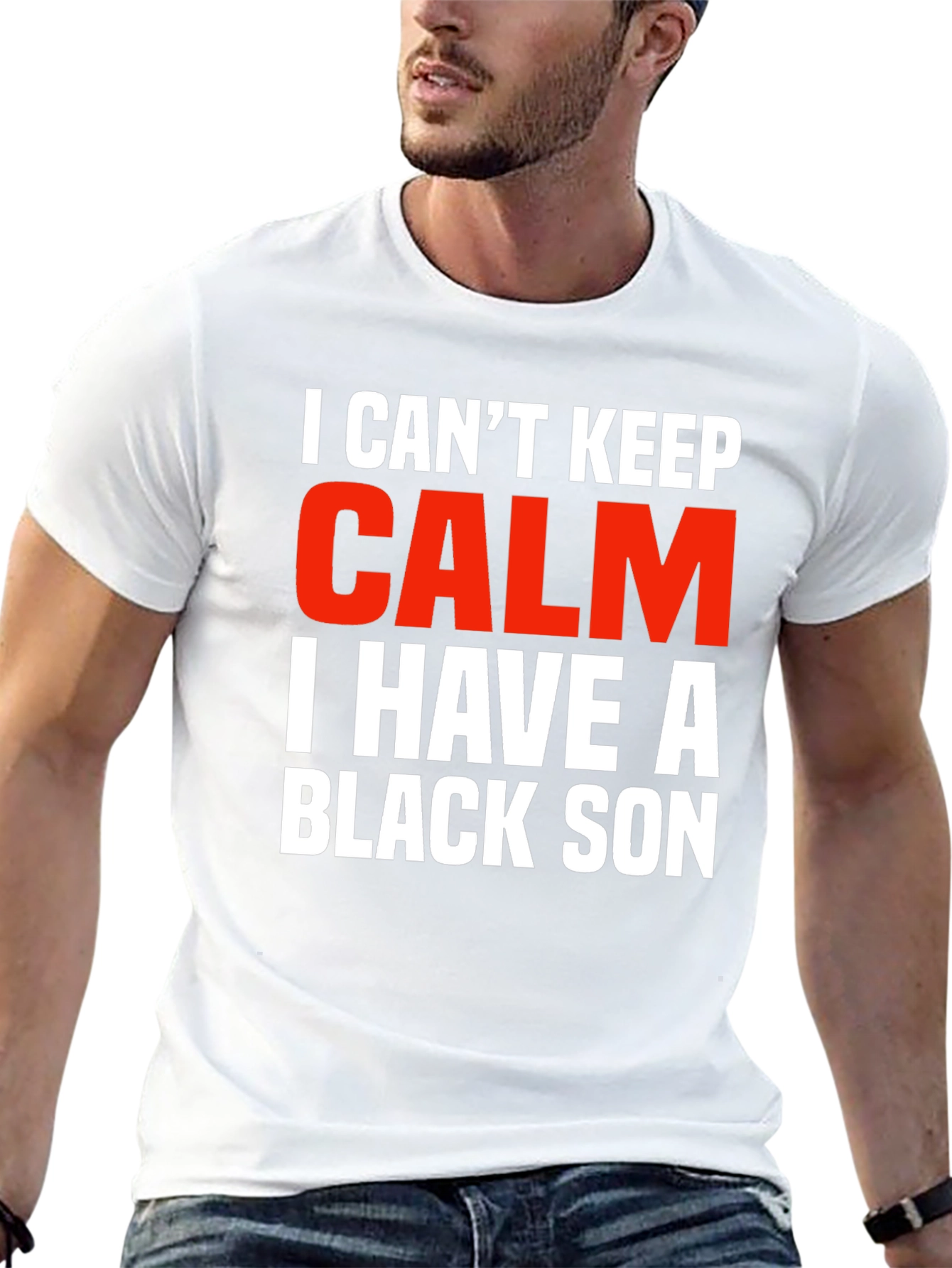 I Cant Keep Calm Black Son Novelty Graphic Tee