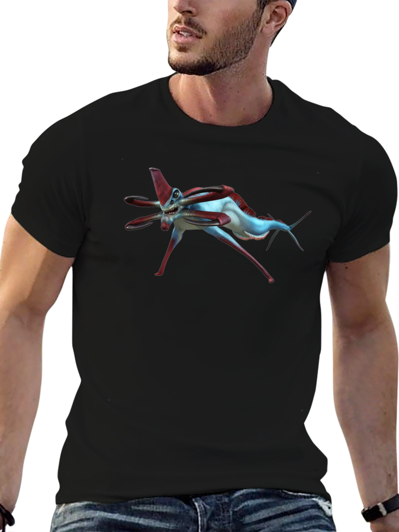 Subnautica Reaper Leviathan Black T-Shirt