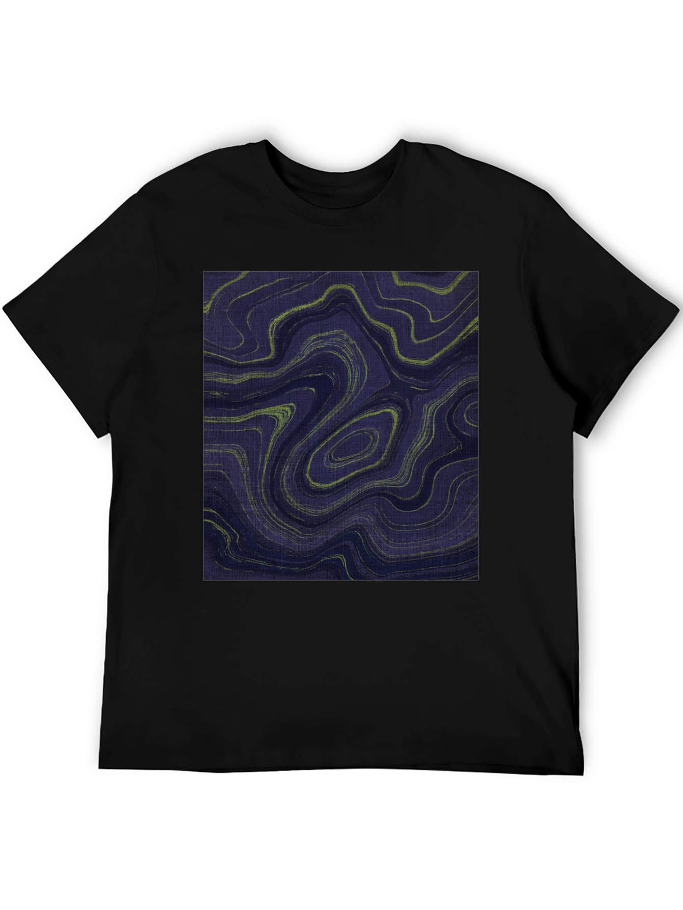 Abstract Swirl Graphic T-Shirt - Modern Art Tee
