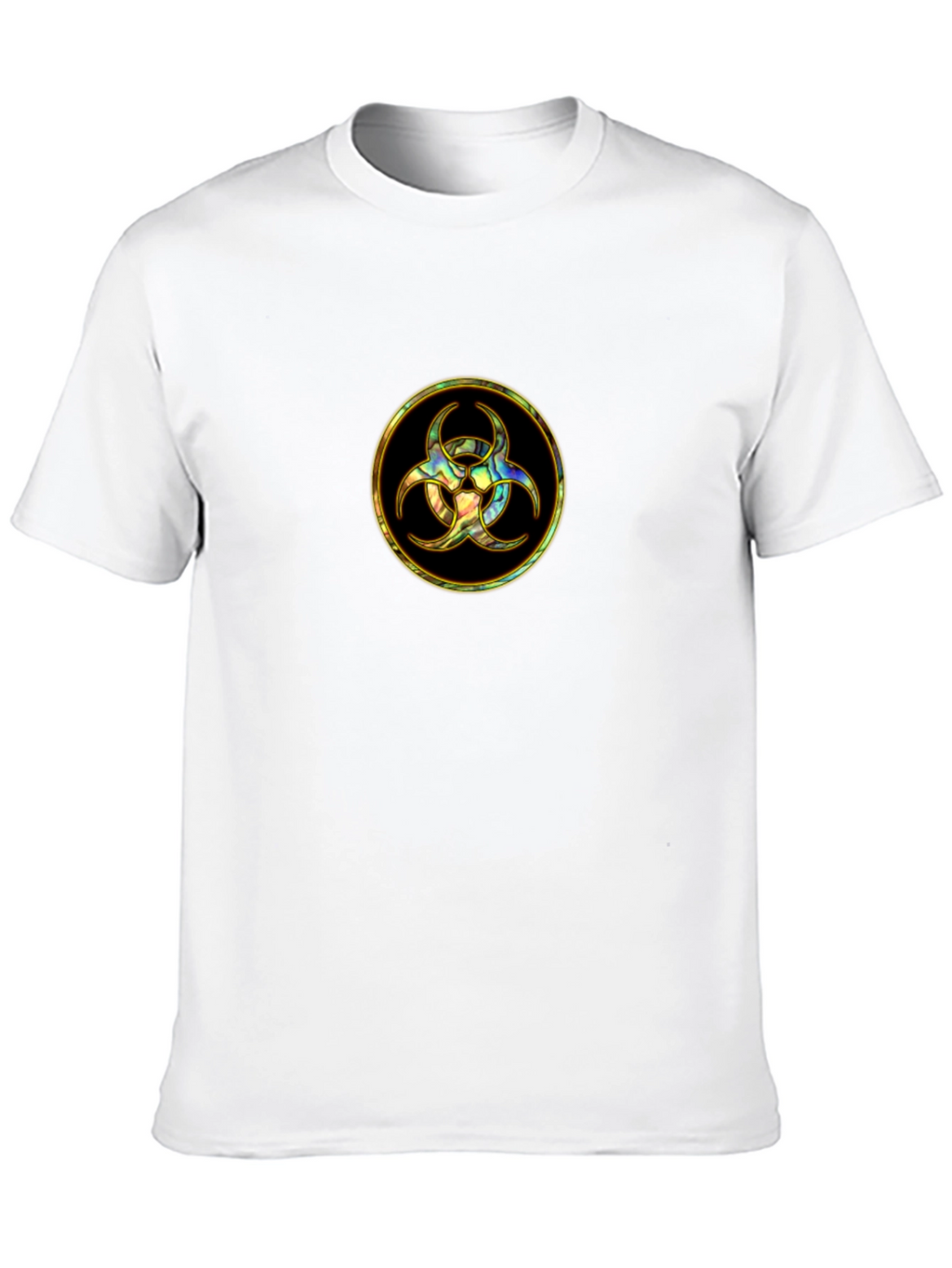 Biohazard Symbol Graphic Tee - Black