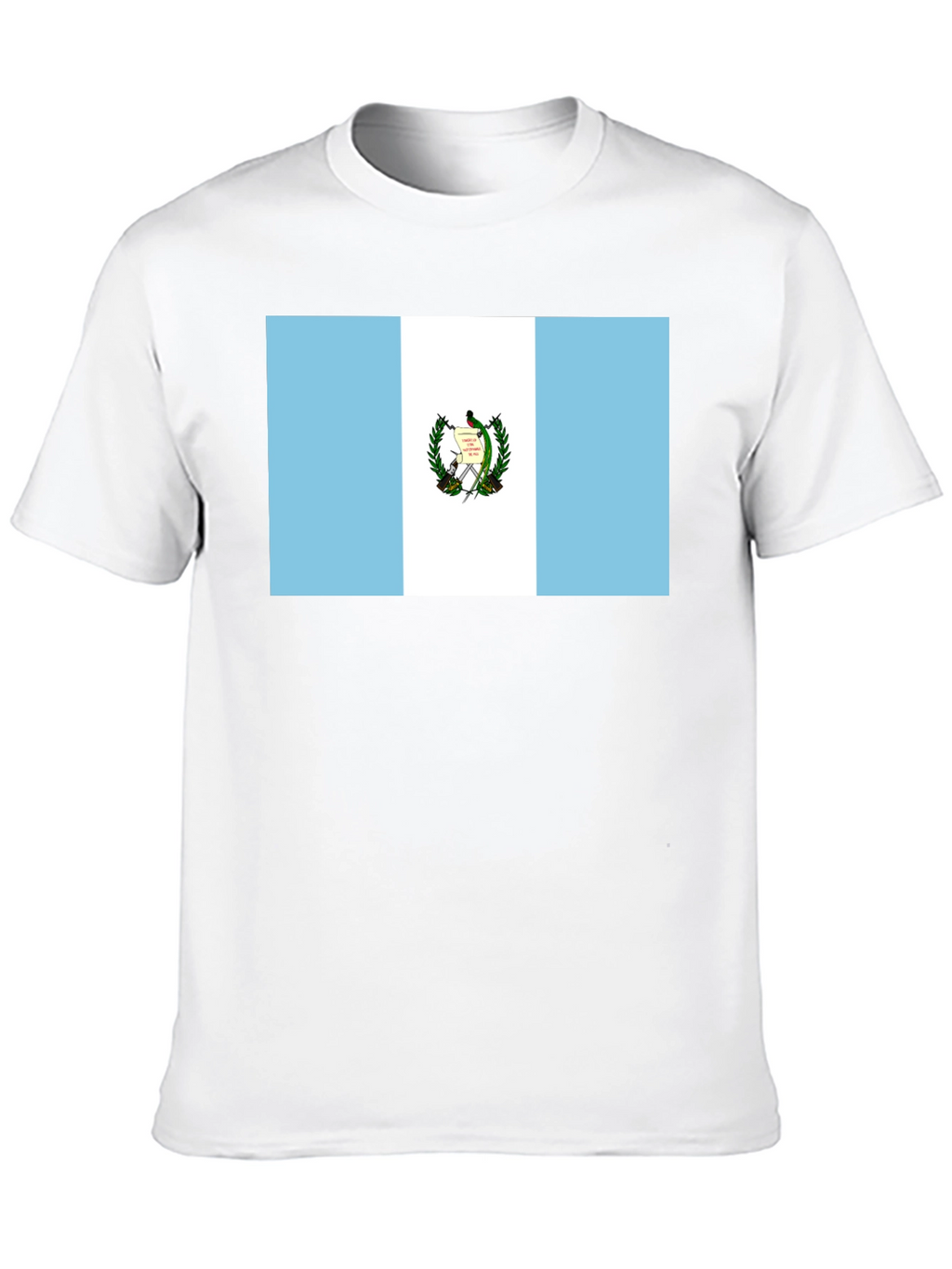 Guatemalan Flag Graphic T-Shirt - Black