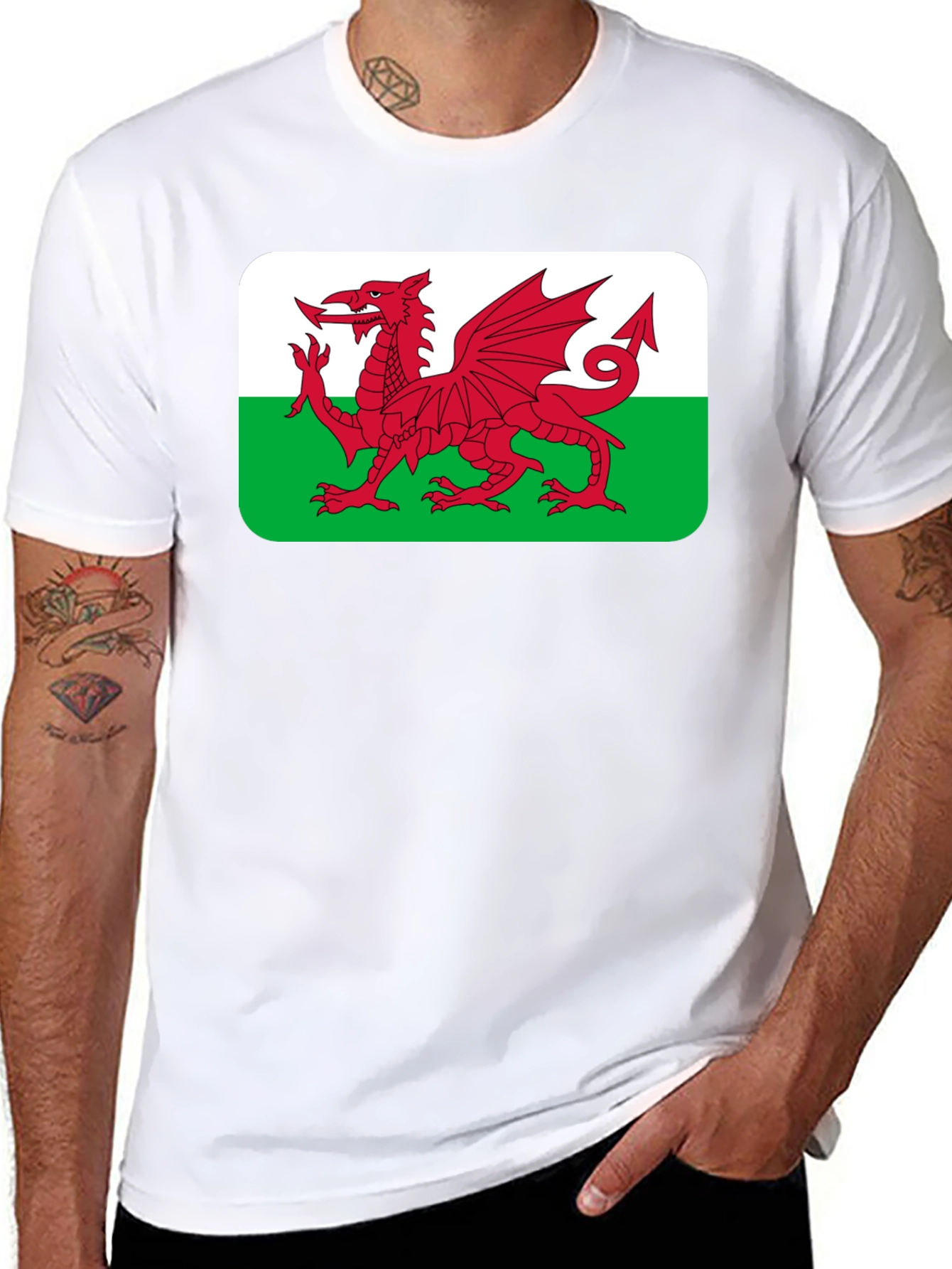 Welsh Dragon Flag T-Shirt - Wales Pride