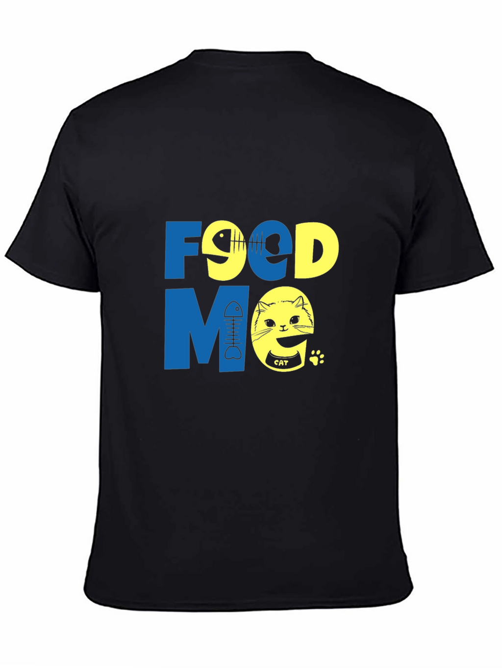 Funny Food Me Cat Graphic T-Shirt